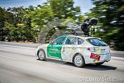 GOOGLE MAPS STREET VIEW CAR! Editorial Stock Photo