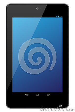 Google Nexus 7 tablet Vector Illustration