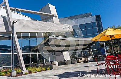 Google office, or Googleplex Editorial Stock Photo