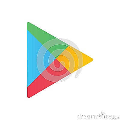 Google Play logo editorial vector Vector Illustration