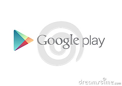 Google Play Logo Editorial Stock Photo