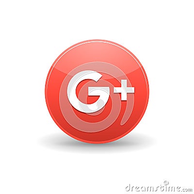 Google plus icon, simple style Editorial Stock Photo