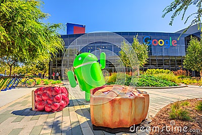 Googleplex Mountain View Editorial Stock Photo