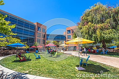 Googleplex Silicon Valley Editorial Stock Photo