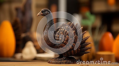 Goose Look Bird Resin Decor - Natural Home Atmosphere Stock Photo