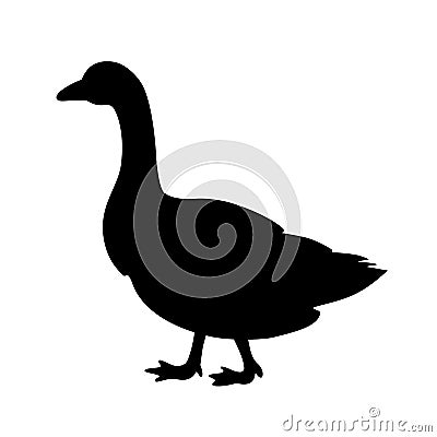 Goose vector icon Vector Illustration