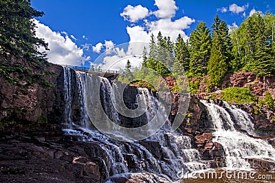 Gooseberry Falls in northern Minnesota Stock Photo