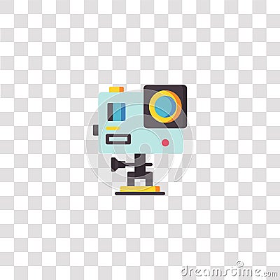 gopro icon sign and symbol. gopro color icon for website design and mobile app development. Simple Element from travel collection Vector Illustration