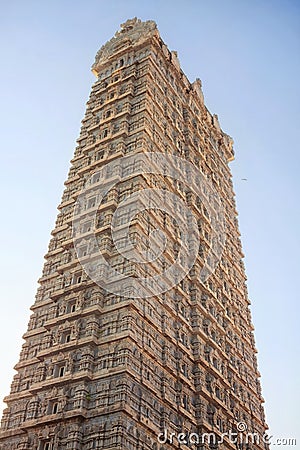 Gopuram tower. Murdeshvar, India Stock Photo