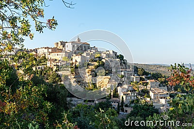 Gordes village small typical town in Provence France Stock Photo