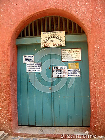 Goree island -slave house - Senegal Editorial Stock Photo