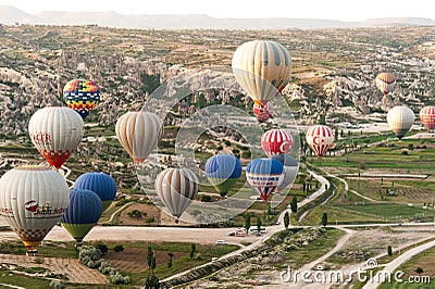 Goreme balloons #2 Editorial Stock Photo