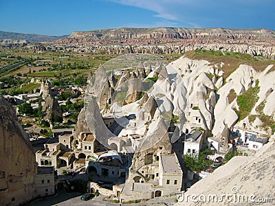 Goreme in Cappadocia Stock Photo