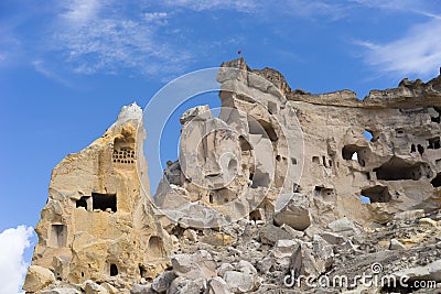 Goreme cave city Stock Photo