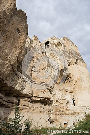 Goreme cave city Stock Photo