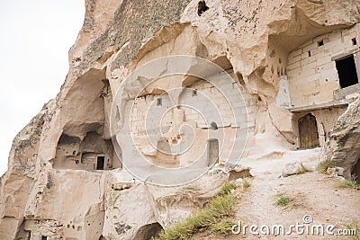 Goreme cave city Stock Photo