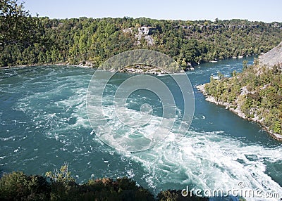 The gorge on the Niagara River Stock Photo