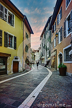 Gorgeous Annecy, the Venice of the Alps Editorial Stock Photo