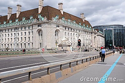 Gorgeous architecture found in London near the London eye, Uk Editorial Stock Photo