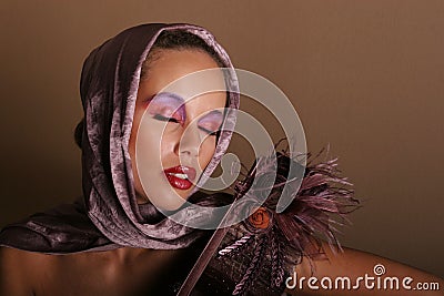 Gorgeous black woman Stock Photo