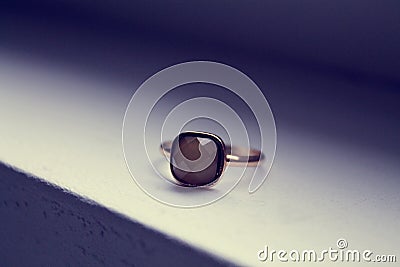 Gorgeous blue ring Stock Photo