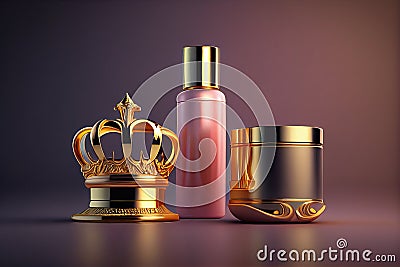 Gorgeous Designe Attractive and Stylish Luxury Cosmotics AI Generative Stock Photo