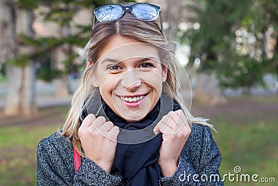 Gorgeous female protrait outdoor Stock Photo