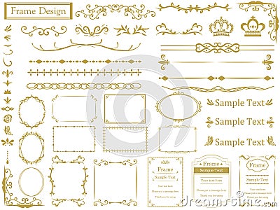 Frame set Vector Illustration