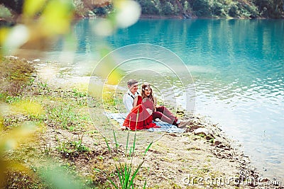 Gorgeous mermaid in flowers wreath from Stock Photo