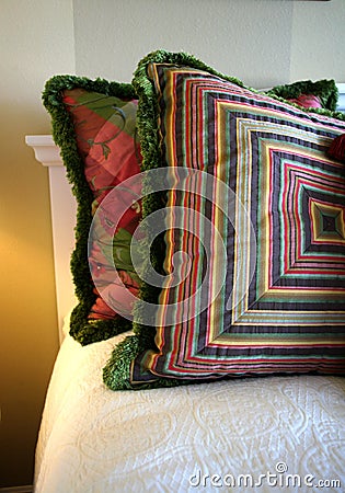 Gorgeous Pillows Stock Photo