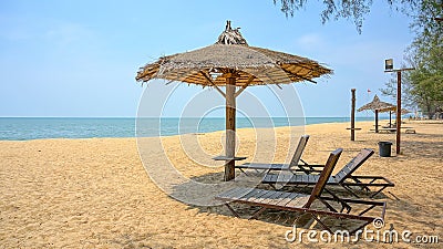 Gorgeous summer day at the beach Stock Photo