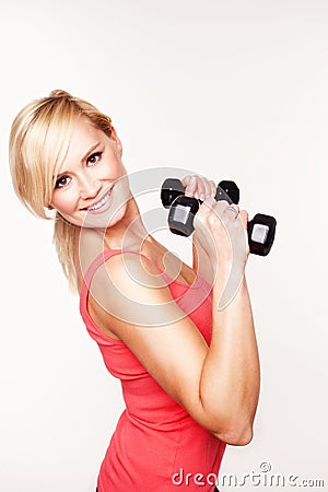 Gorgeous young woman working out Stock Photo