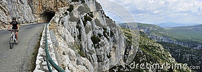 Gorges du Verdon Biking, Provence, France Stock Photo