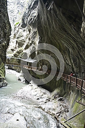 Gorges in Switzerland Stock Photo