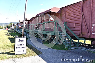 Gorham new hampshire usa retro railroad museum Editorial Stock Photo