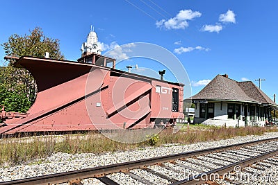 Gorham new hampshire usa retro railroad museum Editorial Stock Photo