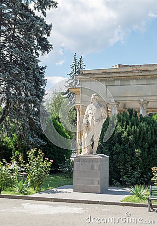 Joseph Stalin Jughashvili monument in his birthplace - Gori Editorial Stock Photo