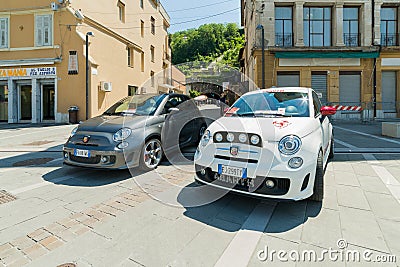 Fiat 500 Club Isonzo meeting. Editorial Stock Photo