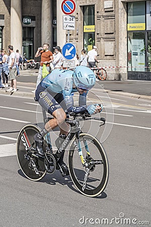 Gorka Izagirre Insausti competitor at Giro 2021, Milan Editorial Stock Photo