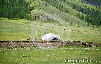 Gorkhi-Terelj National Park at Ulaanbaatar , Mongolia