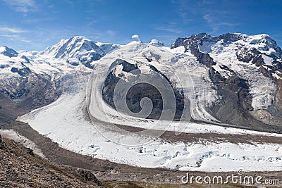 Gorner glacier Stock Photo