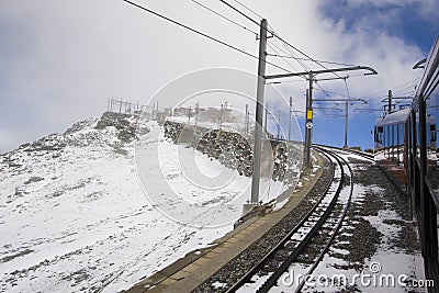 Gornergratbahn Stock Photo