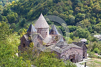 Goshavank-Armenian medieval monastery complex Stock Photo