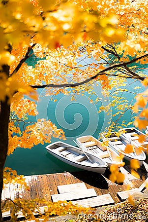 Goshiki-numa Urabandai Fukushima Autumn Japan Stock Photo