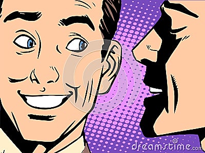 Gossip business concept Vector Illustration