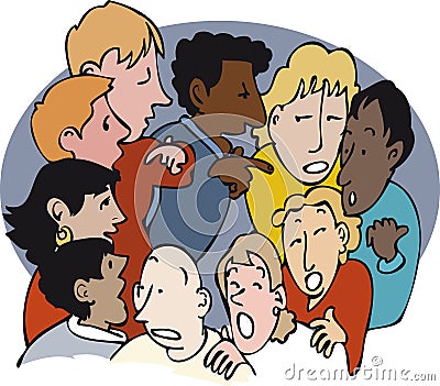 Gossip Cartoon Vector Cartoondealer Com