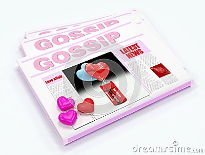 Gossip newspaper Stock Photo