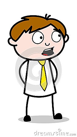 Gossip - Office Salesman Employee Cartoon Vector Illustration Stock Photo