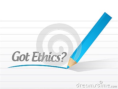 Got ethics question illustration design Cartoon Illustration