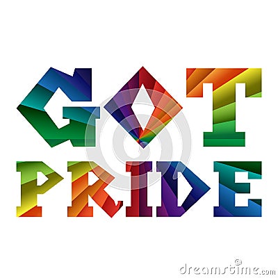 Got Pride Banner Vector Illustration